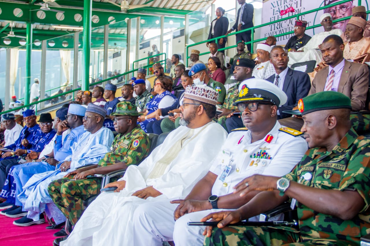 With military personnel